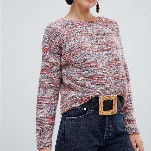 New Look Multi-Colored Striped Sweater Size Small - Picture 9 of 14